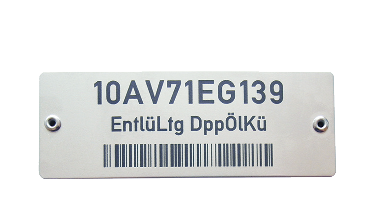 Lézergravírozott fémtábla Lézergravírozott fémtábla