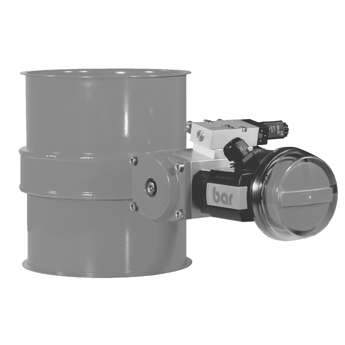 Pneumatikus elzárócsappantyú tömítéssel