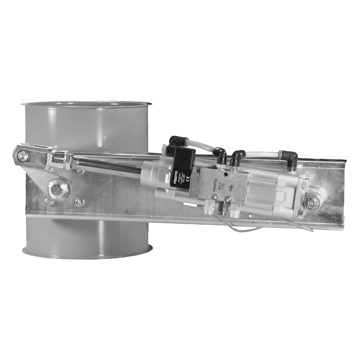 Pneumatikus elzárócsappantyú tömítéssel